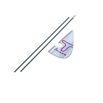 Triker vlag wit