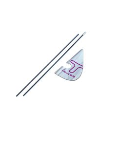 Triker vlag wit
