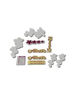 Stickervel Triker lady rocker