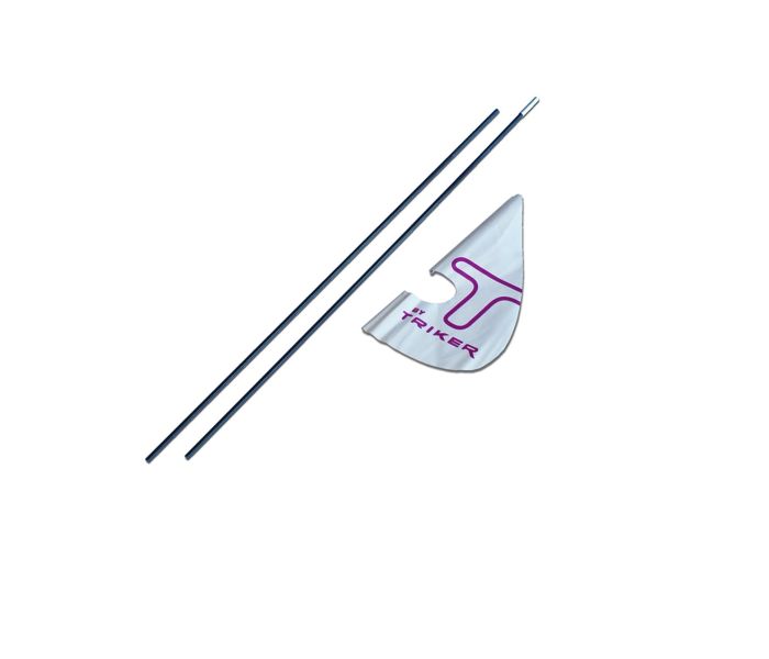 Triker vlag wit