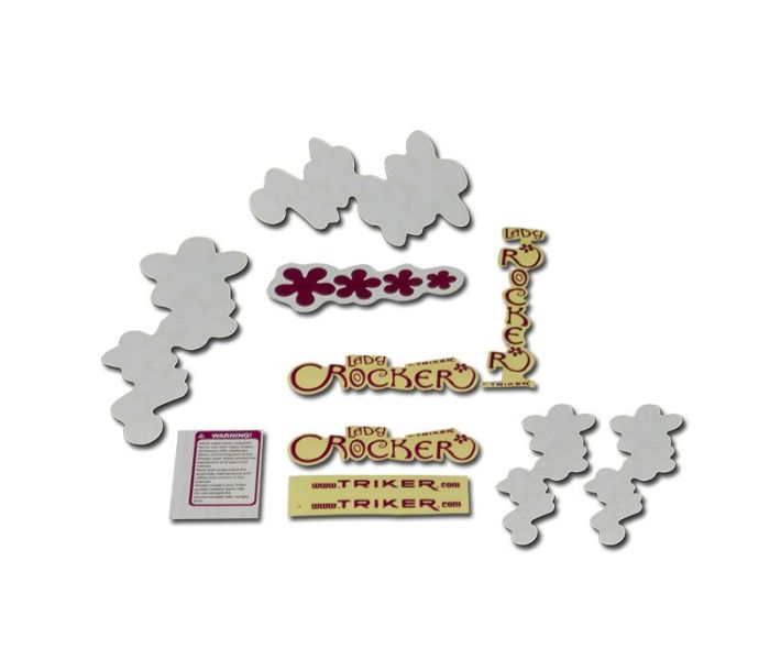 Stickervel Triker lady rocker